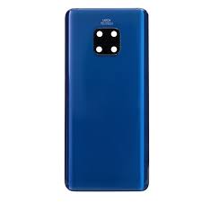 Battery Door Back Panel Glass with Camera Lens for Huawei Mate 20 Pro - Pure Blue Battery Door Back Panel Glass with Camera Lens for Huawei Mate 20 Pro - Pure Blue
